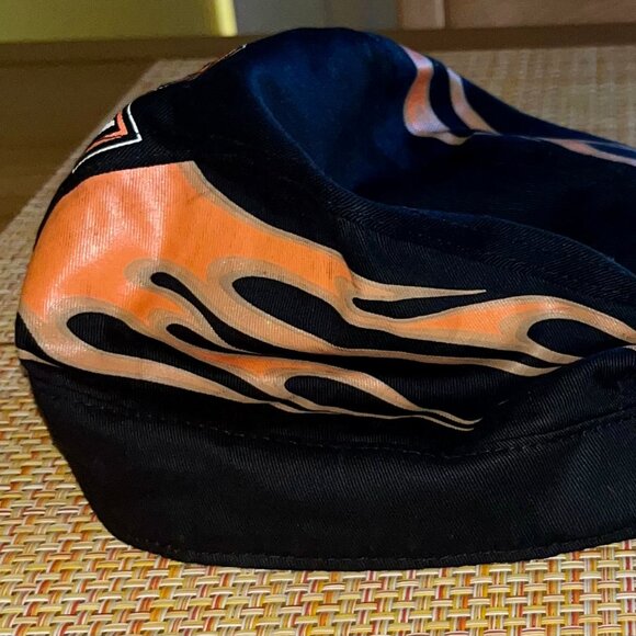 Harley Davidson Black Flames Motorcycle Cap Hat - Picture 2 of 5